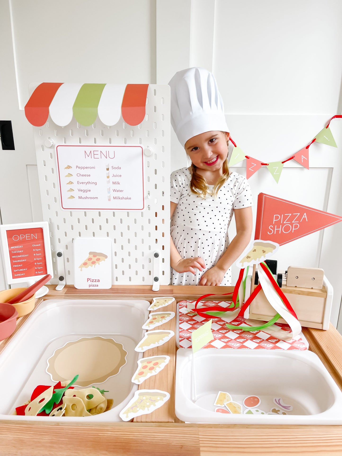 Pizza Shop Printable Dramatic Play Kit