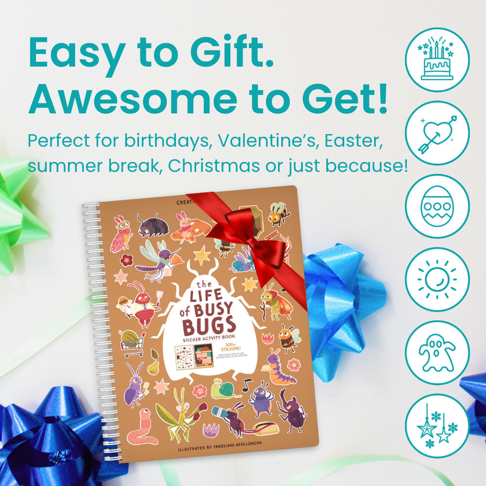 Busy Bugs Sticker Book