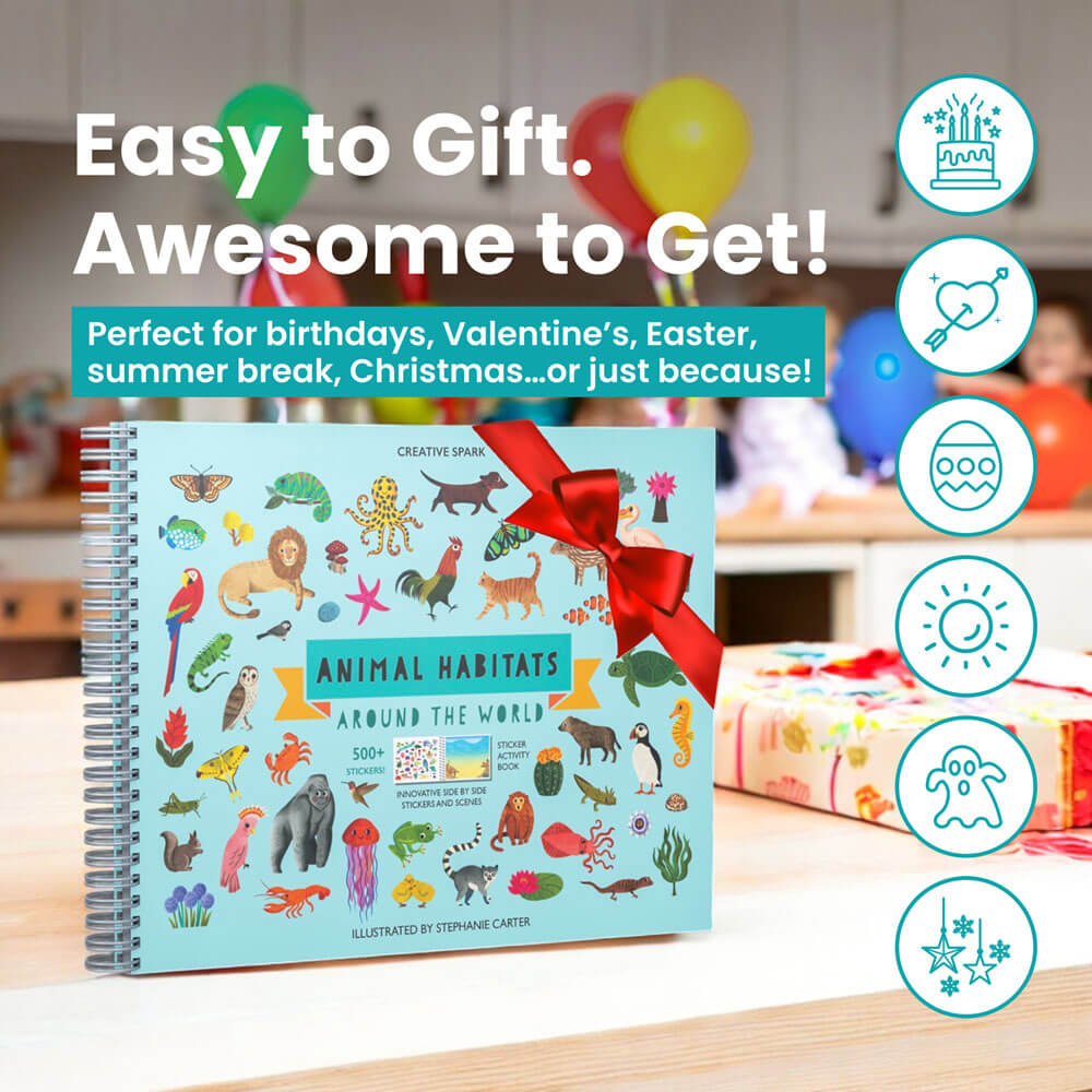 Animal Habitats Sticker Book