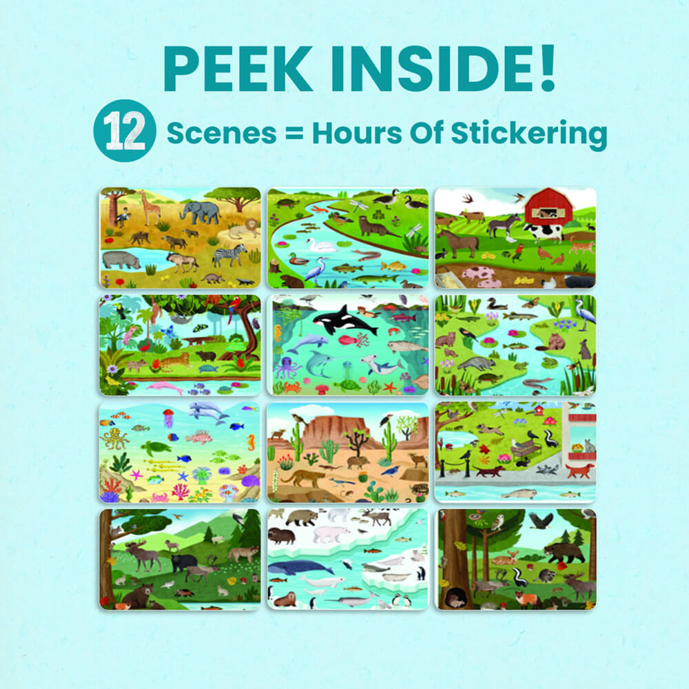Animal Habitats Sticker Book