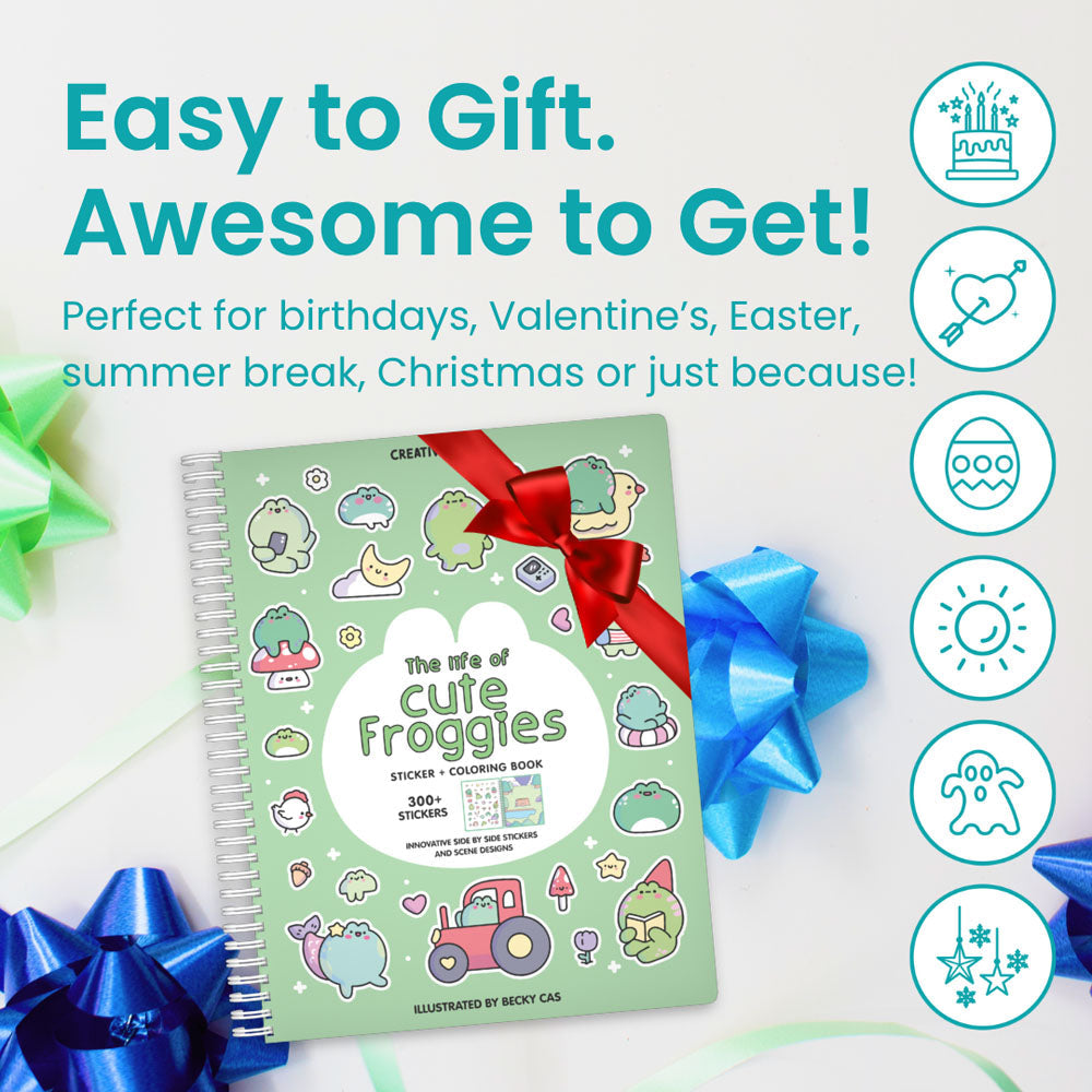 Cute Froggies Sticker Book