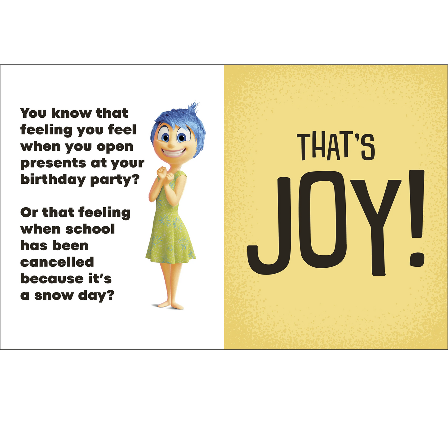 Disney Inside Out 2 Hello, Im Joy