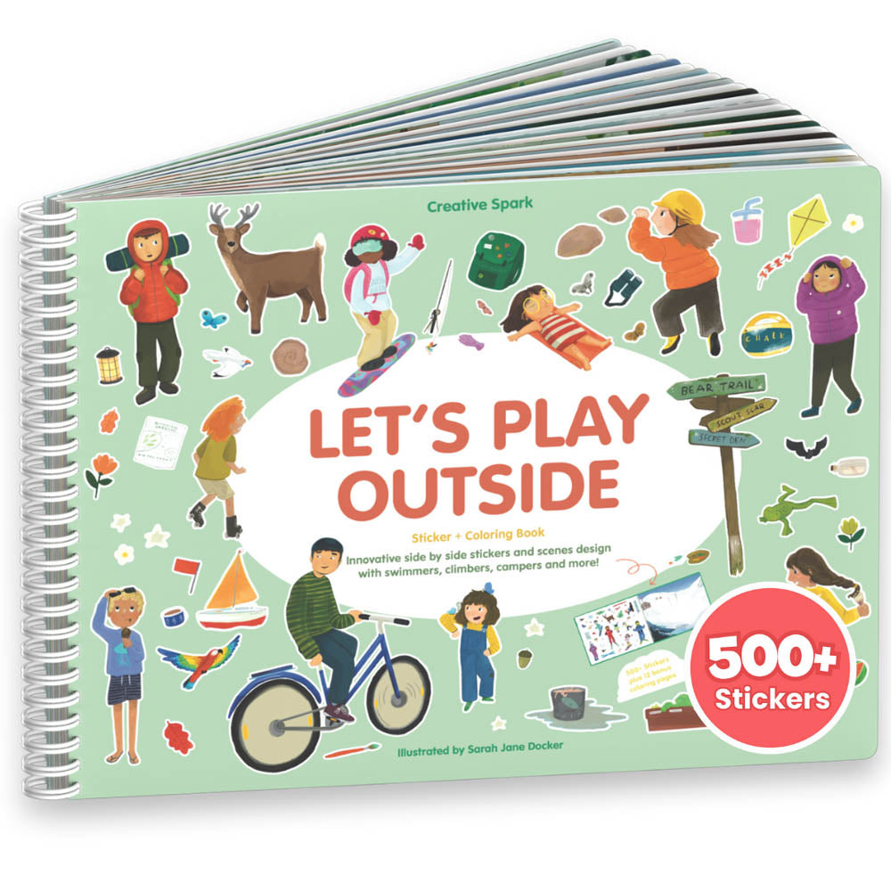 Let's Play Outside Sticker Book