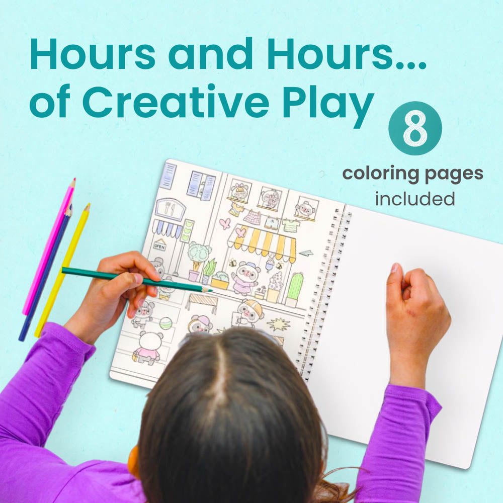 Panda Town Sticker Book