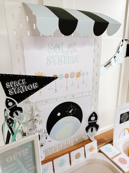 Space Station Printable Dramatic Play Kit