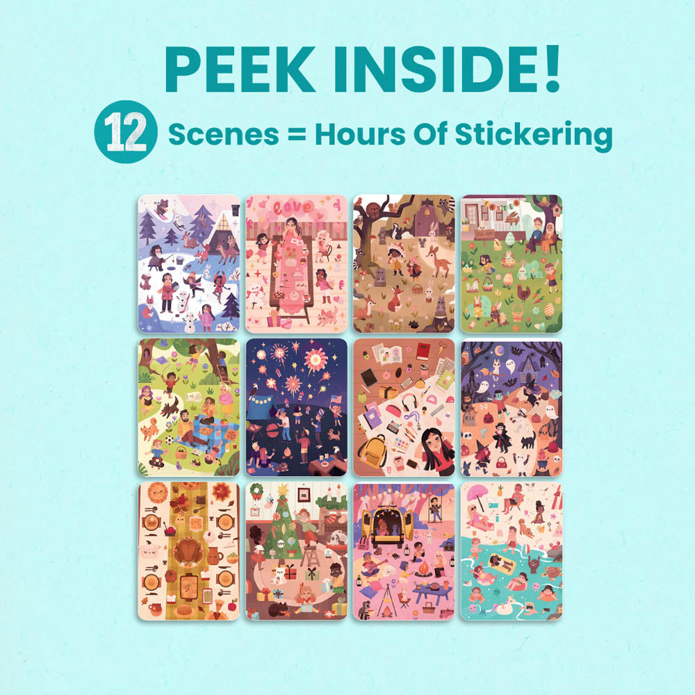 12 months Sticker Book