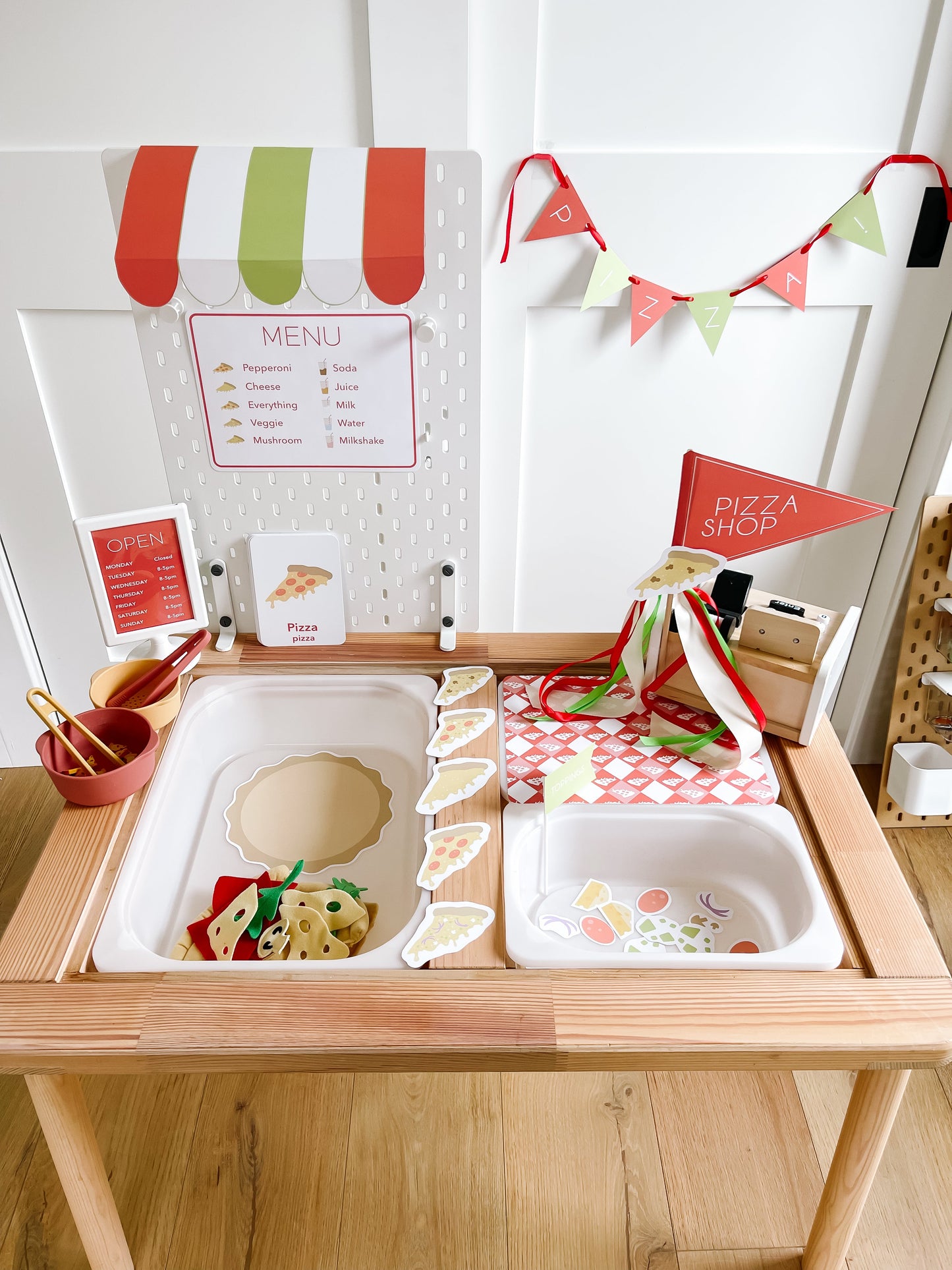 Pizza Shop Printable Dramatic Play Kit