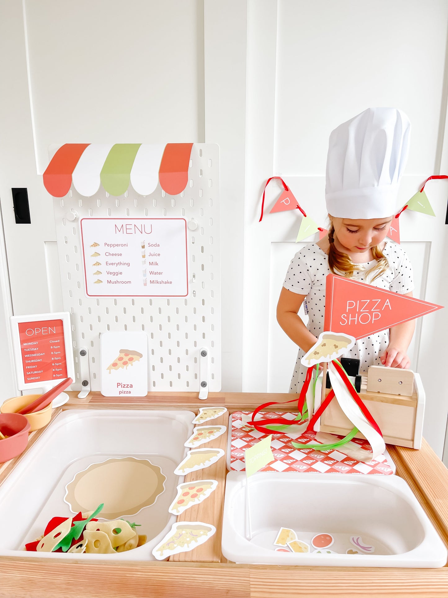 Pizza Shop Printable Dramatic Play Kit
