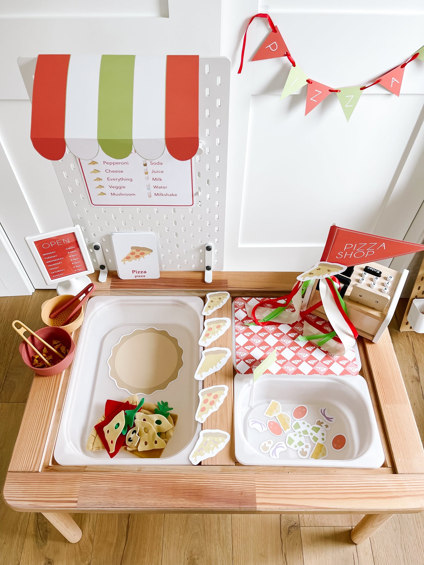 Pizza Shop Printable Dramatic Play Kit