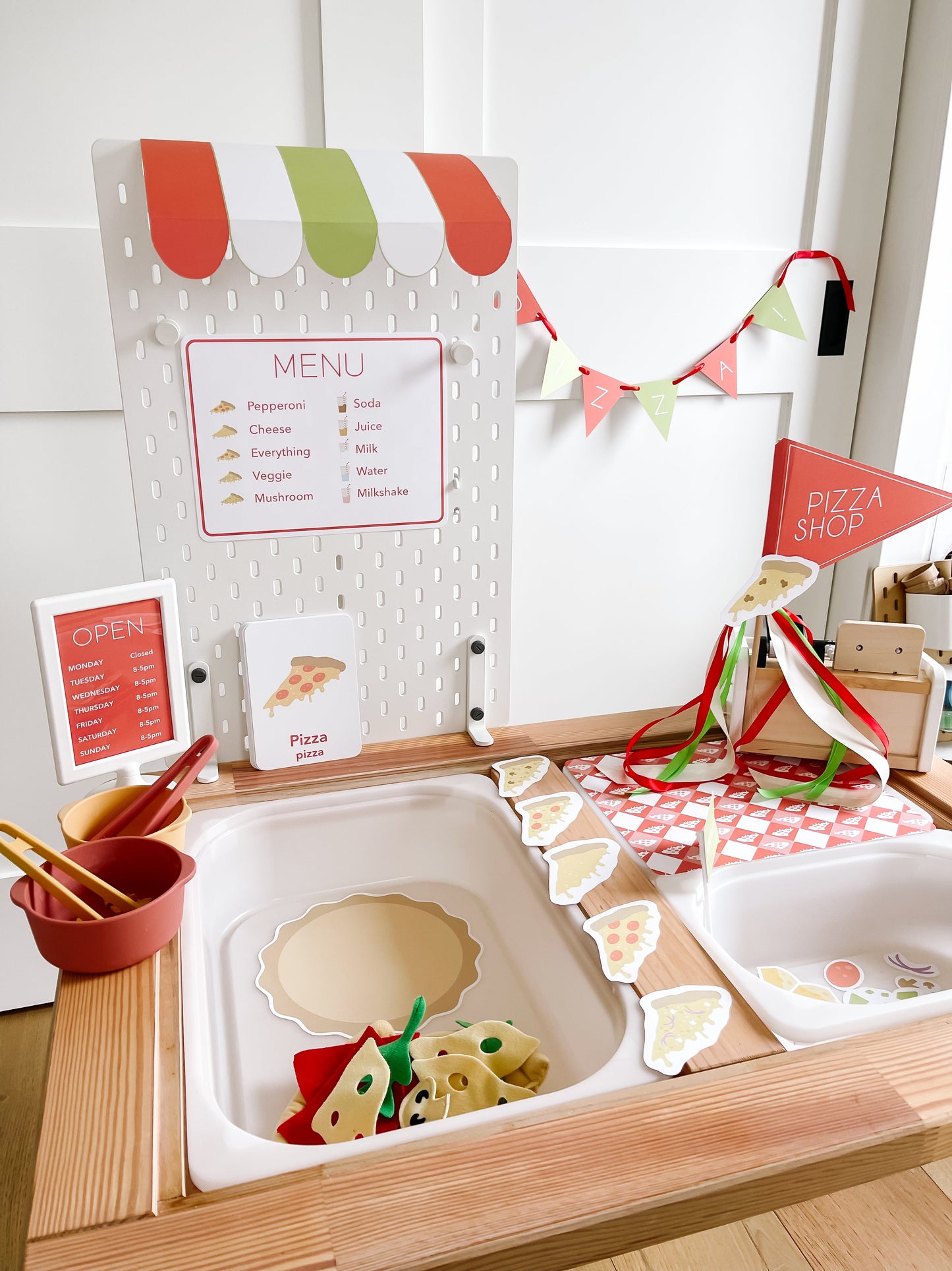Pizza Shop Printable Dramatic Play Kit