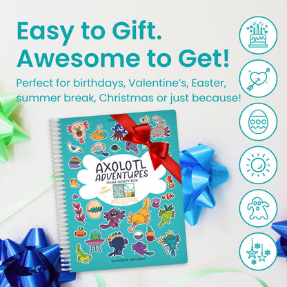 Axolotl Sticker Book