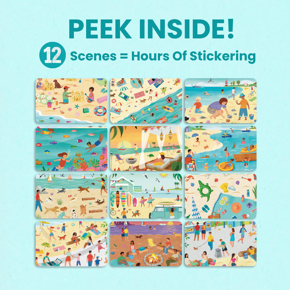 Beach Day Sticker Book