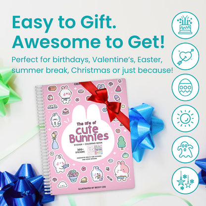 Cute Bunnies Sticker Book