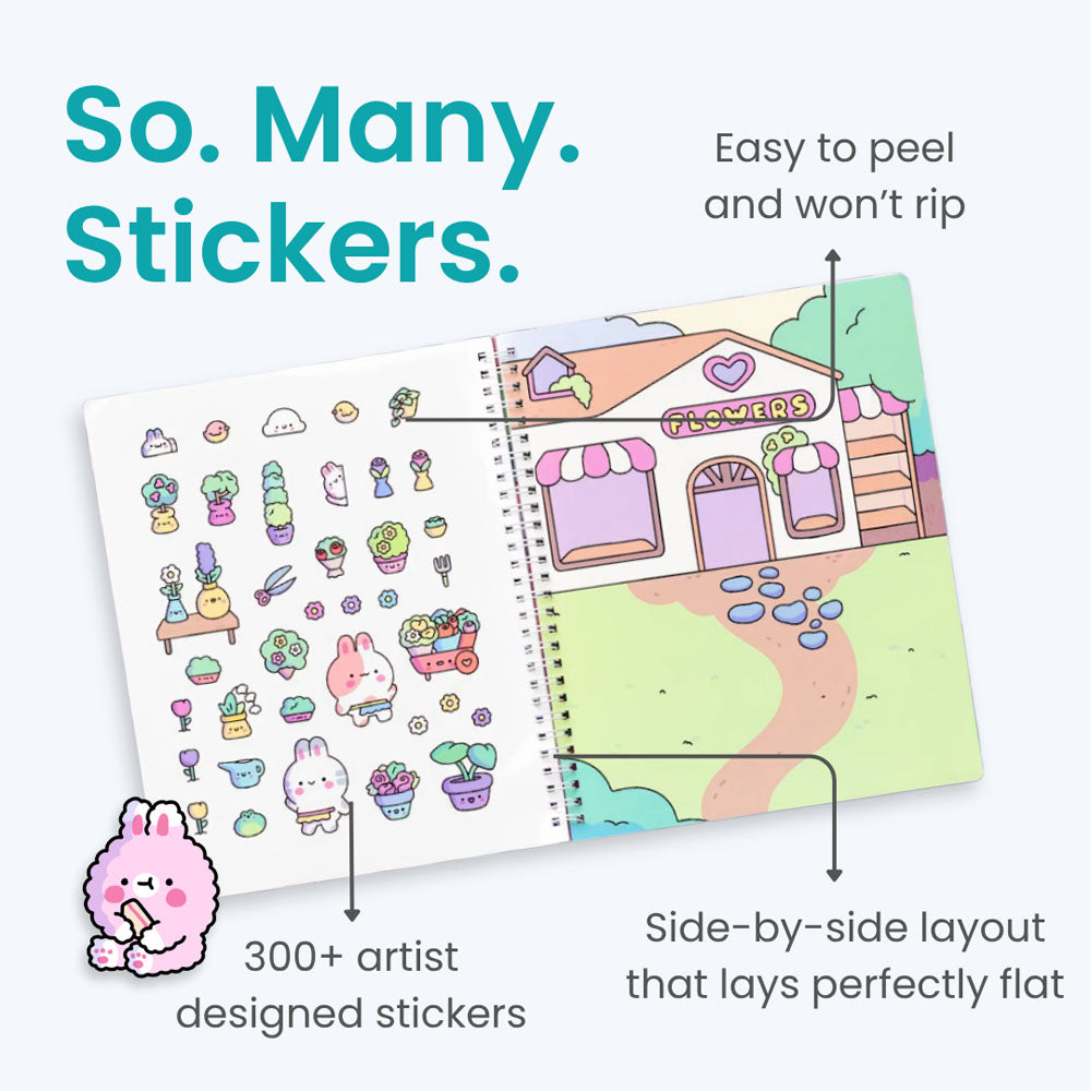 Cute Bunnies Sticker Book