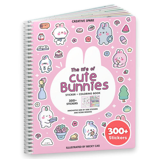 Cute Bunnies Sticker Book