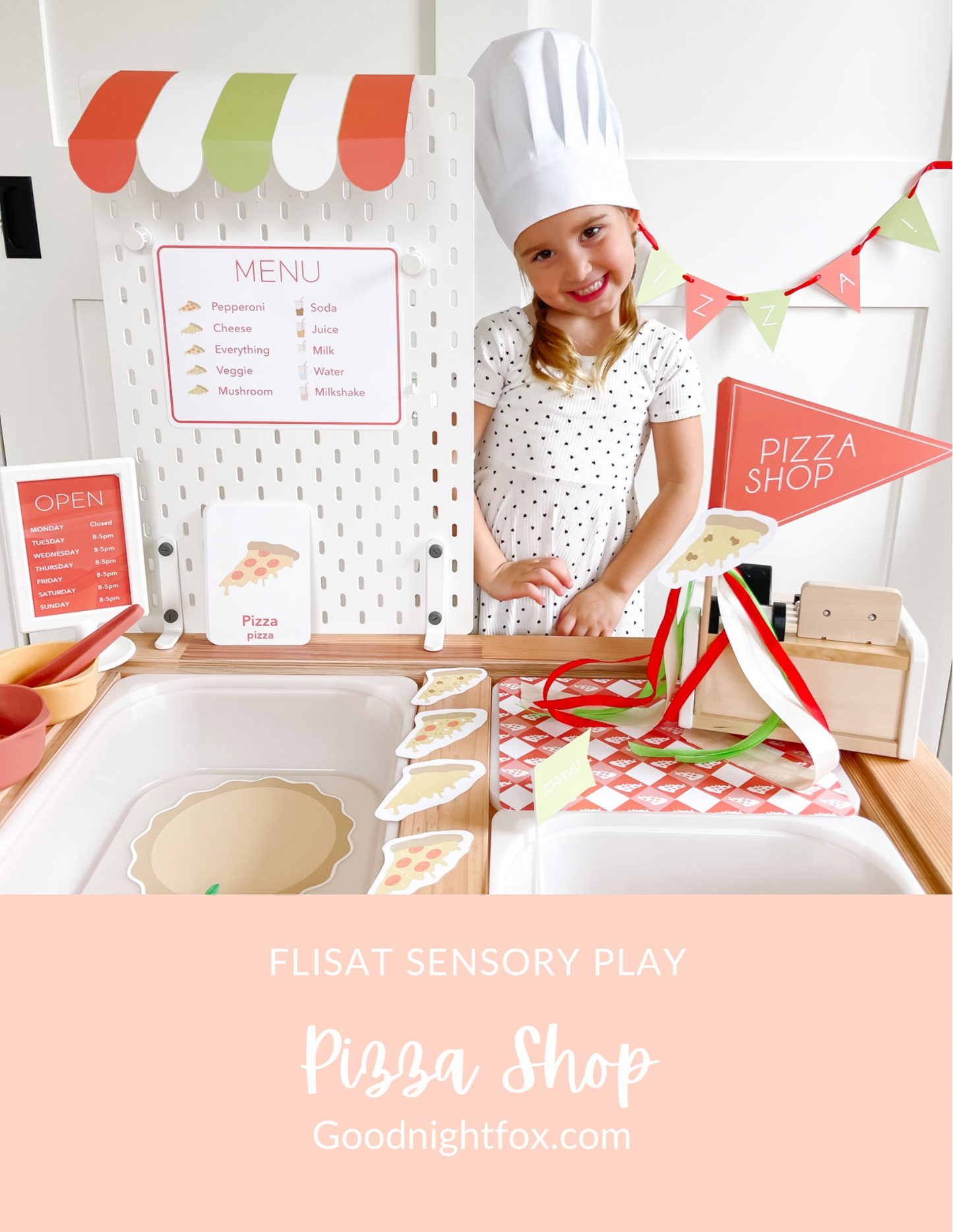 Pizza Shop Printable Dramatic Play Kit