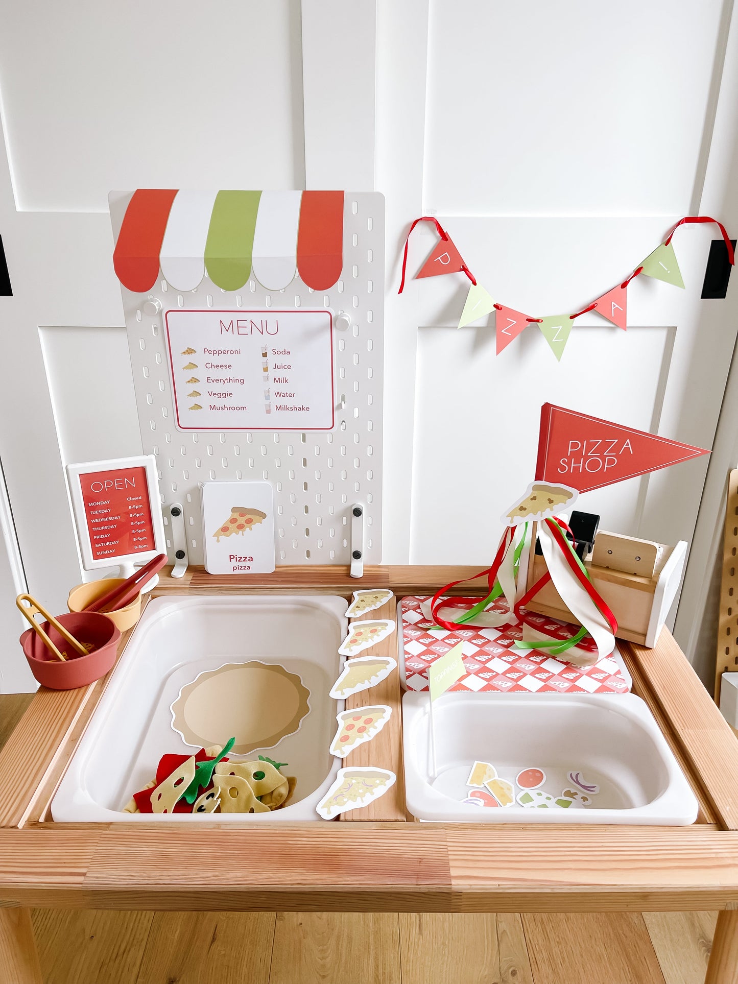 Pizza Shop Printable Dramatic Play Kit