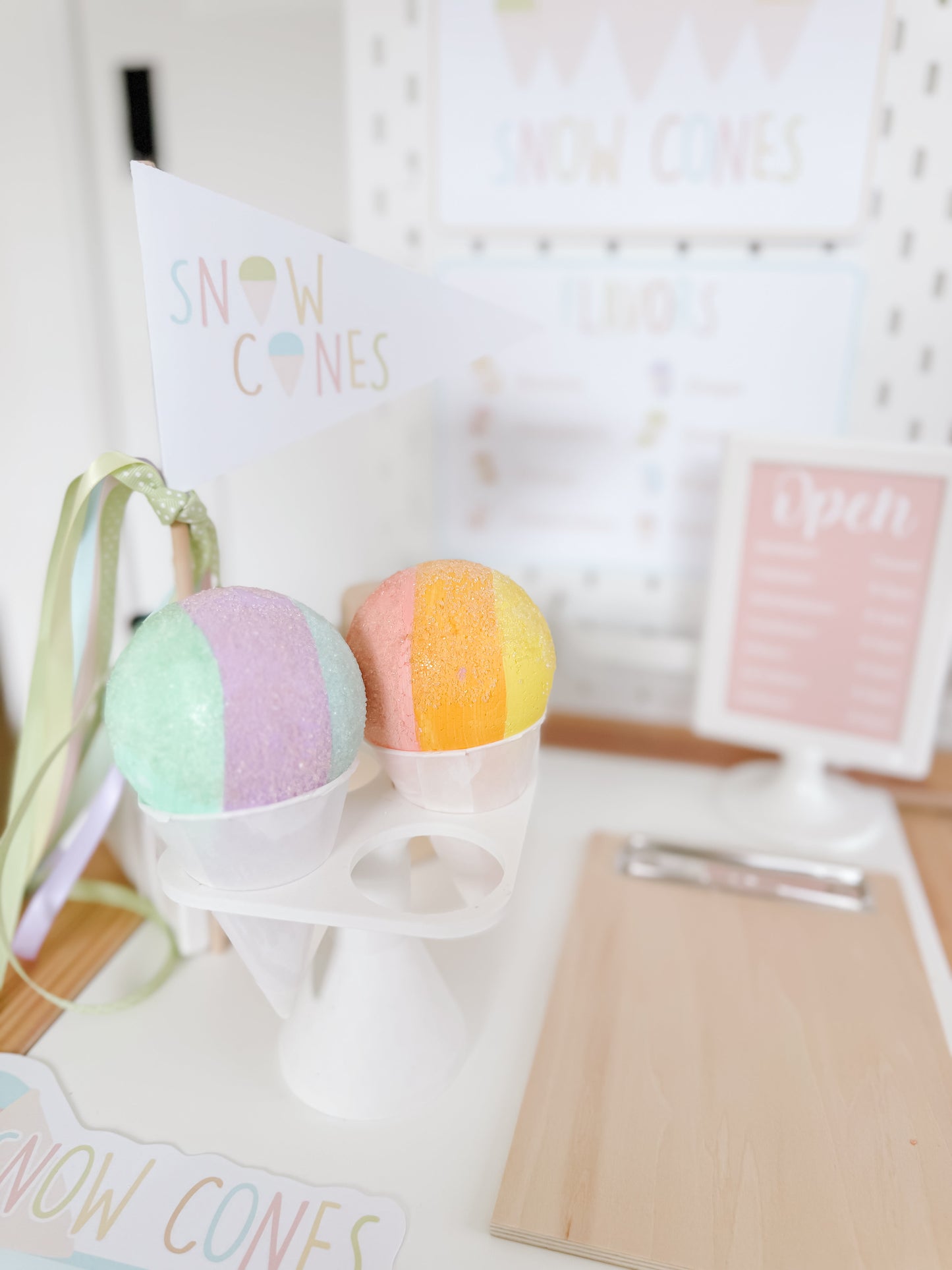 Snow Cone Shop Dramatic Play