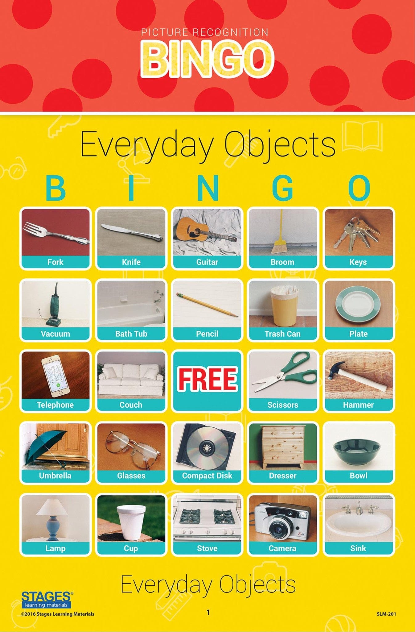 Everyday Object Bingo