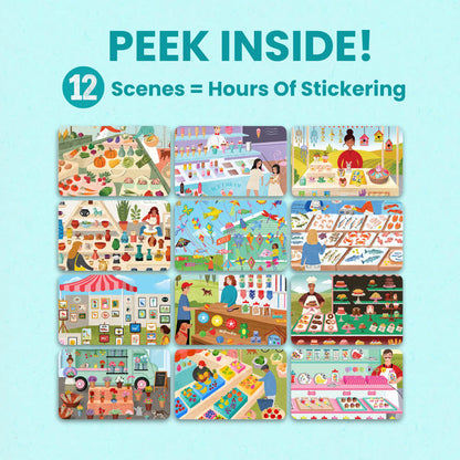 Farmers Market Sticker Book