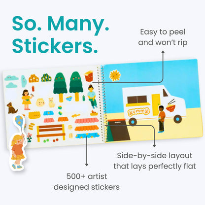 Food Trucks Sticker Book