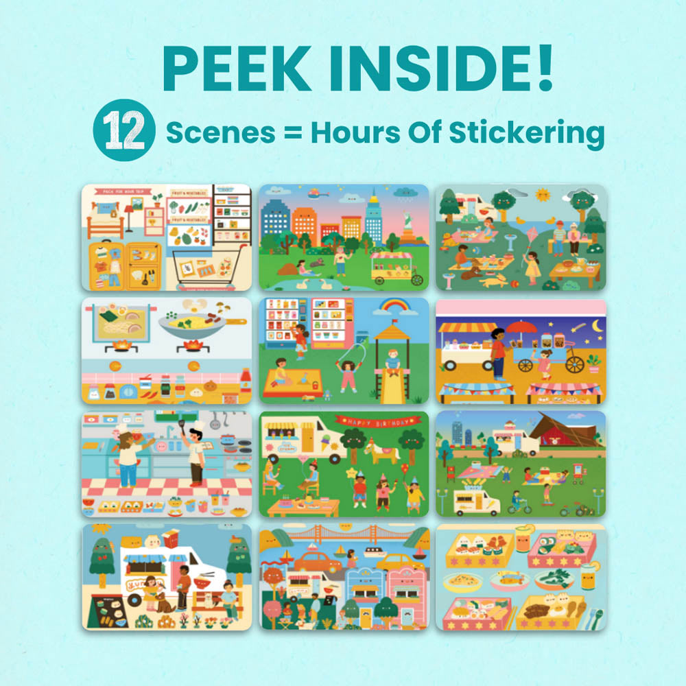 Food Trucks Sticker Book