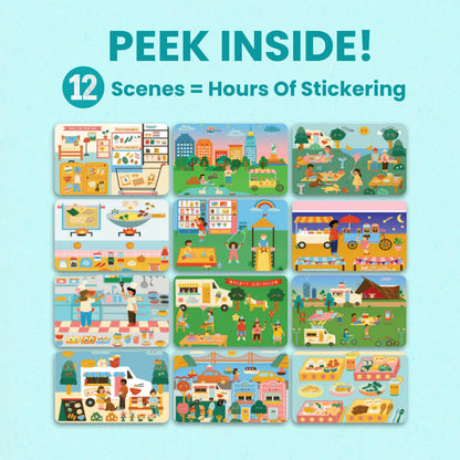 Food Trucks Sticker Book