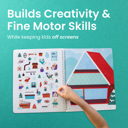 Cozy Homes of Furry Friends Sticker Book