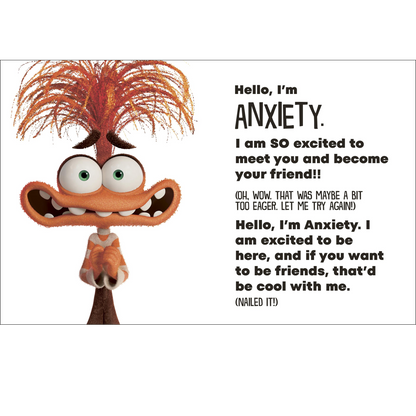 Disney Inside Out 2 Hello, Im Anxiety