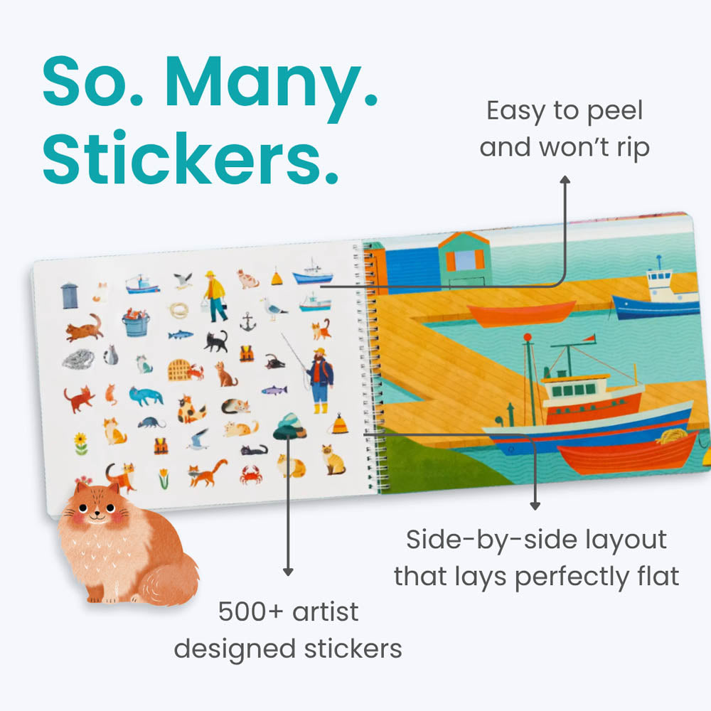 Hello Cats Sticker Book