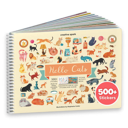 Hello Cats Sticker Book