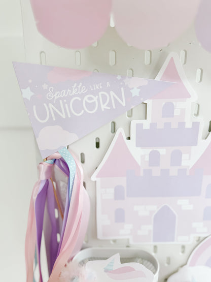 Unicorn Sensory & Dramatic Play Setup