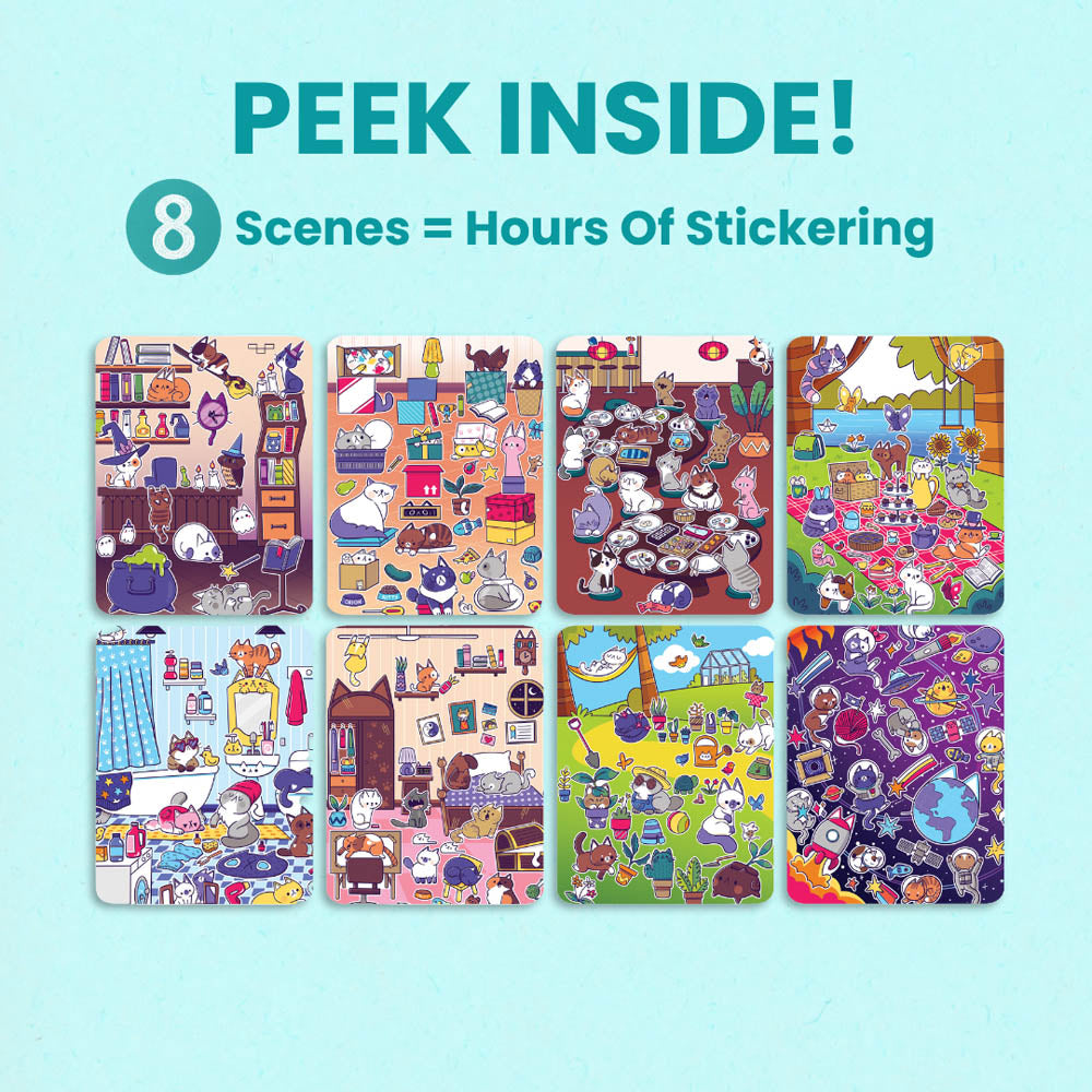 Land of Cats Sticker Book