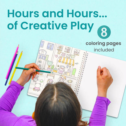 Panda Town Sticker Book