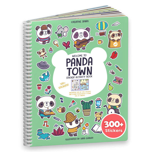 Panda Town Sticker Book