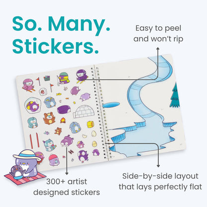 Squishy Penguins Sticker Book