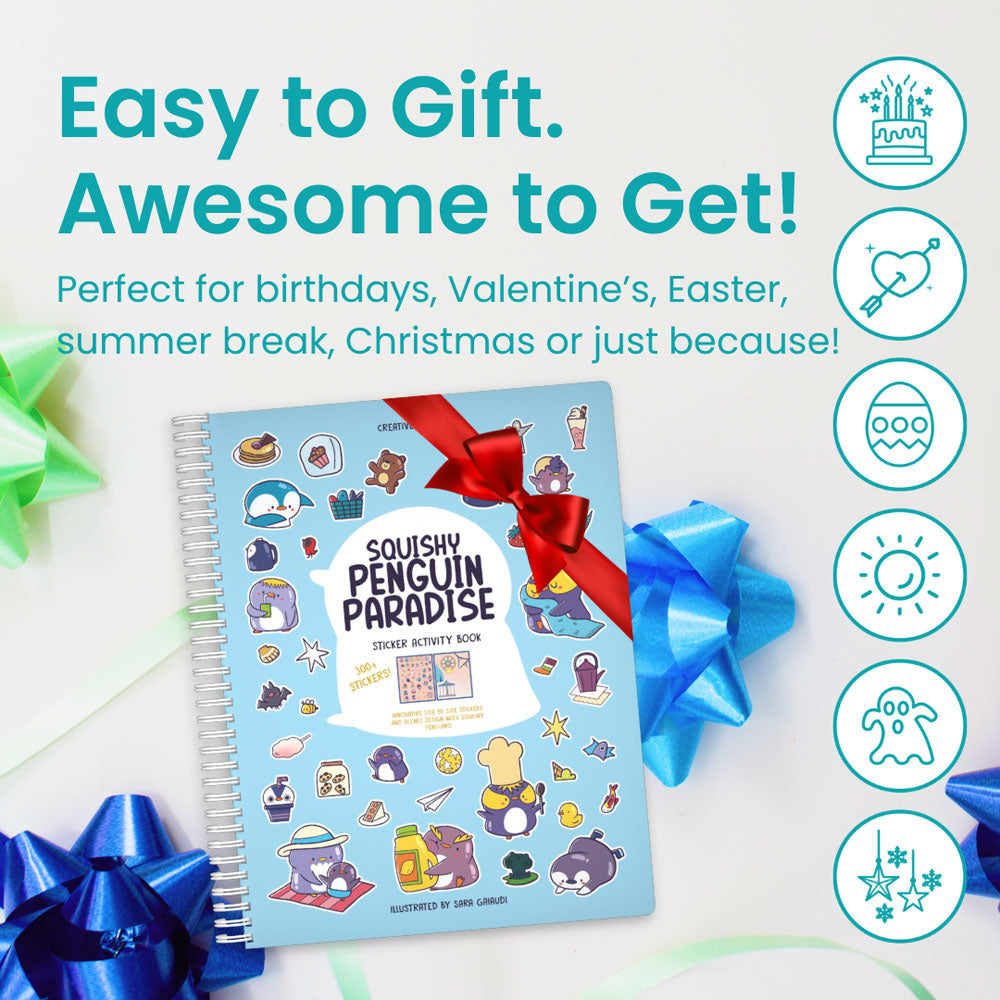 Squishy Penguins Sticker Book