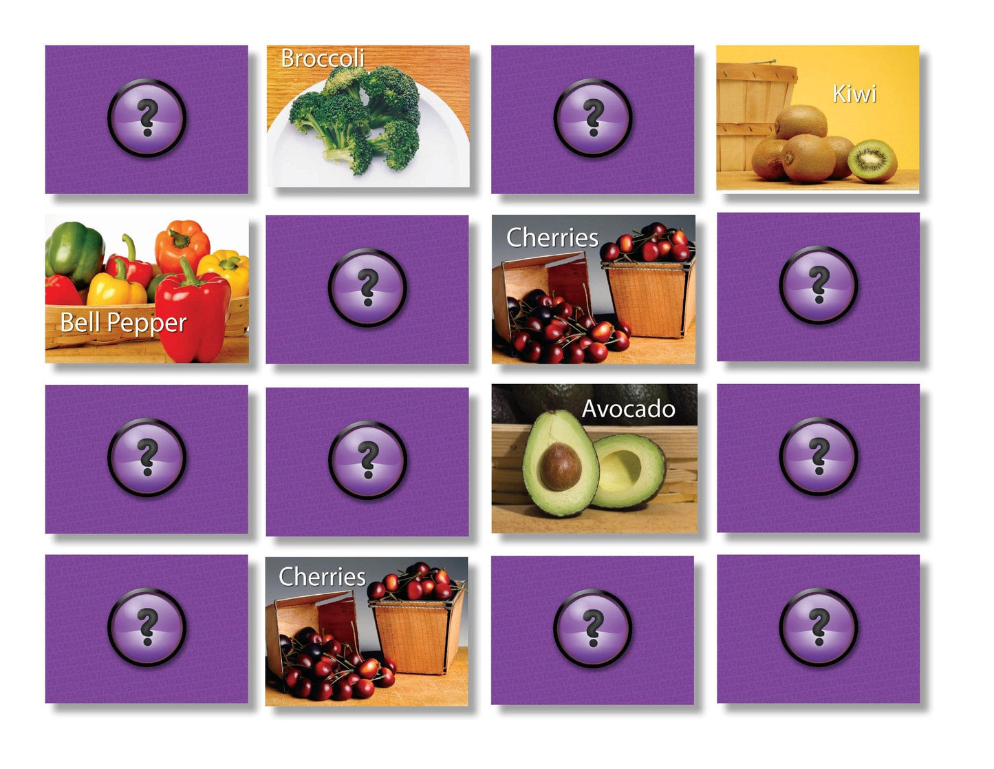 Fruits & Vegetables Memory