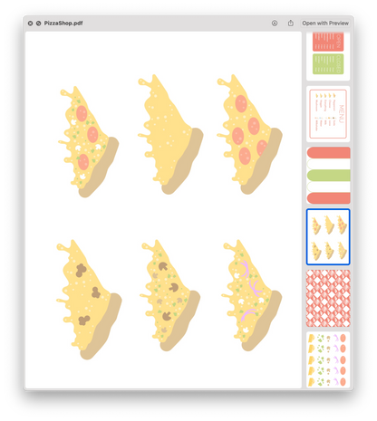 Pizza Shop Printable Dramatic Play Kit