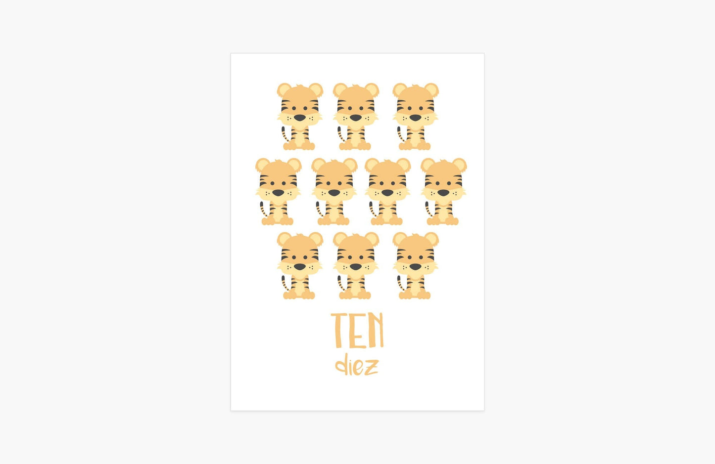 Counting Flashcards Animals