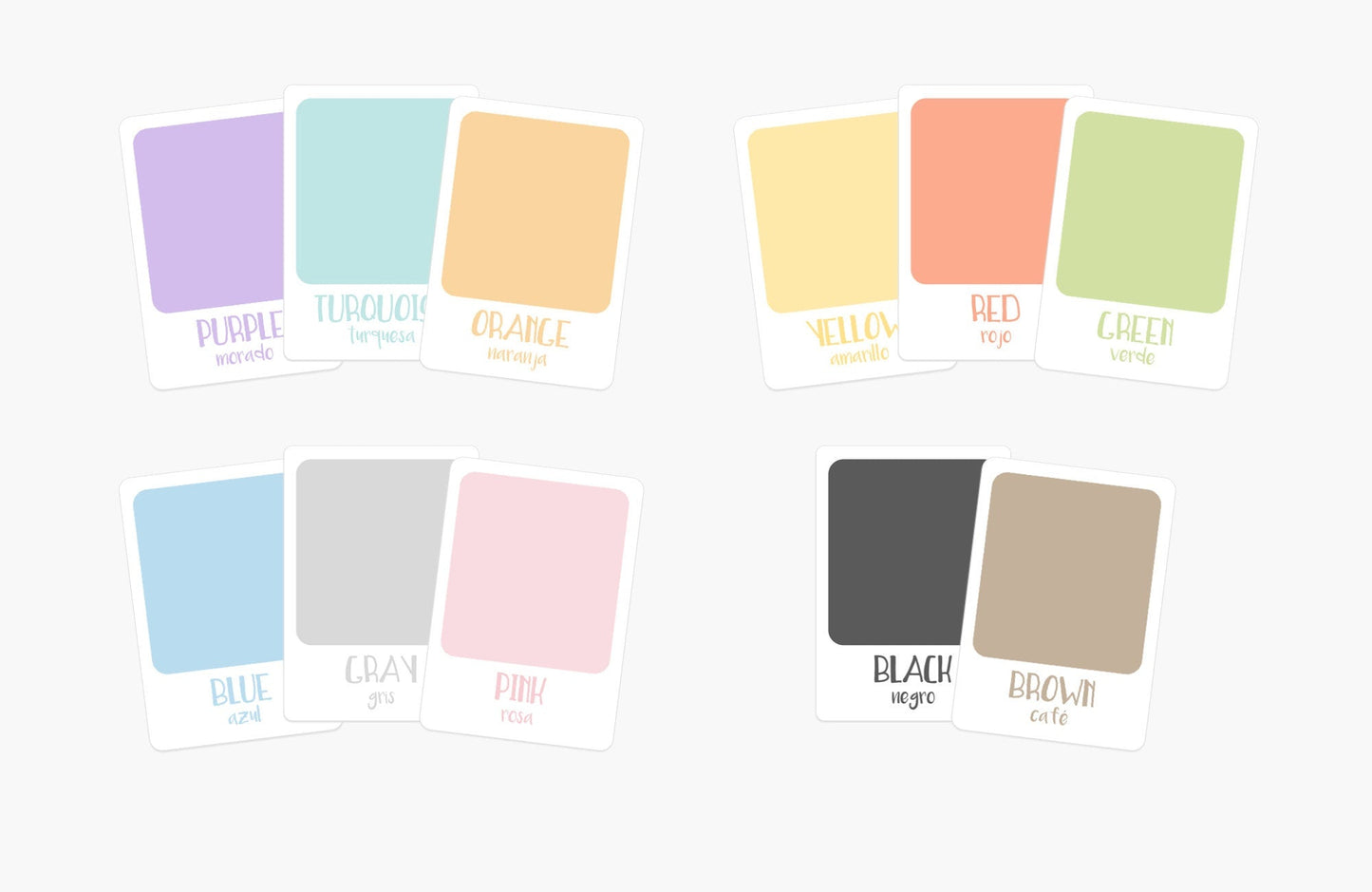 Color Sorting Flashcards