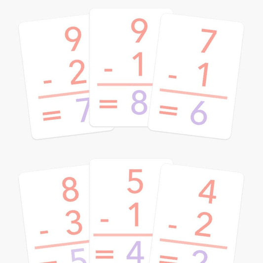 Basic Subtraction Flashcards