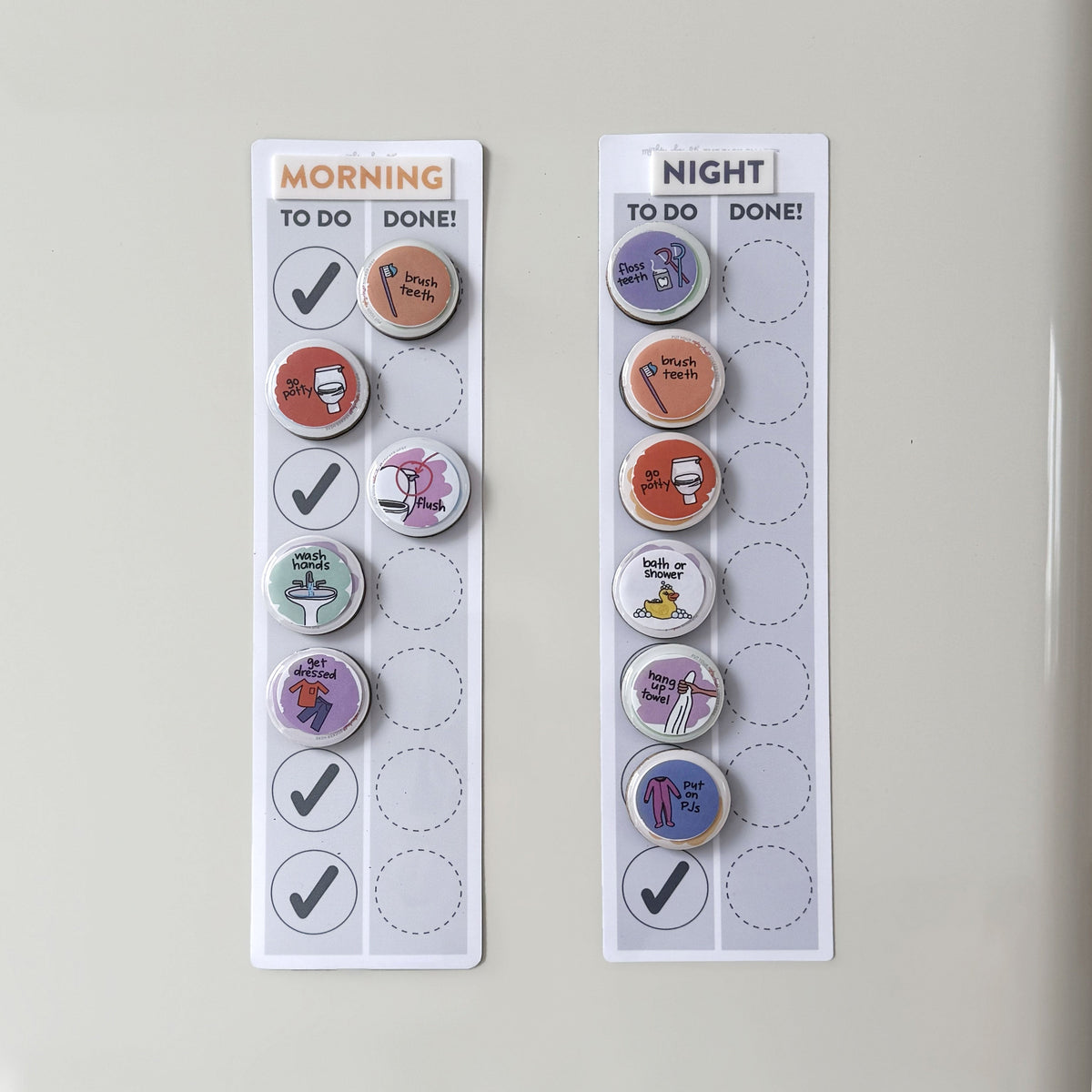 File Folder Routine Chart Kids Kids' Daily Routines Chart – Paiva Education